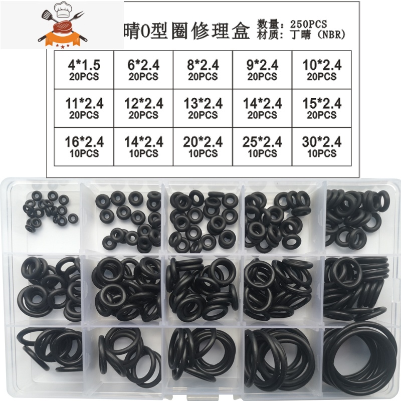 敬平O型圈全尺寸厂家外线径*.0耐油磨防水丁晴橡硅胶密封圈 丁晴线径1MM*外5-35MM100个