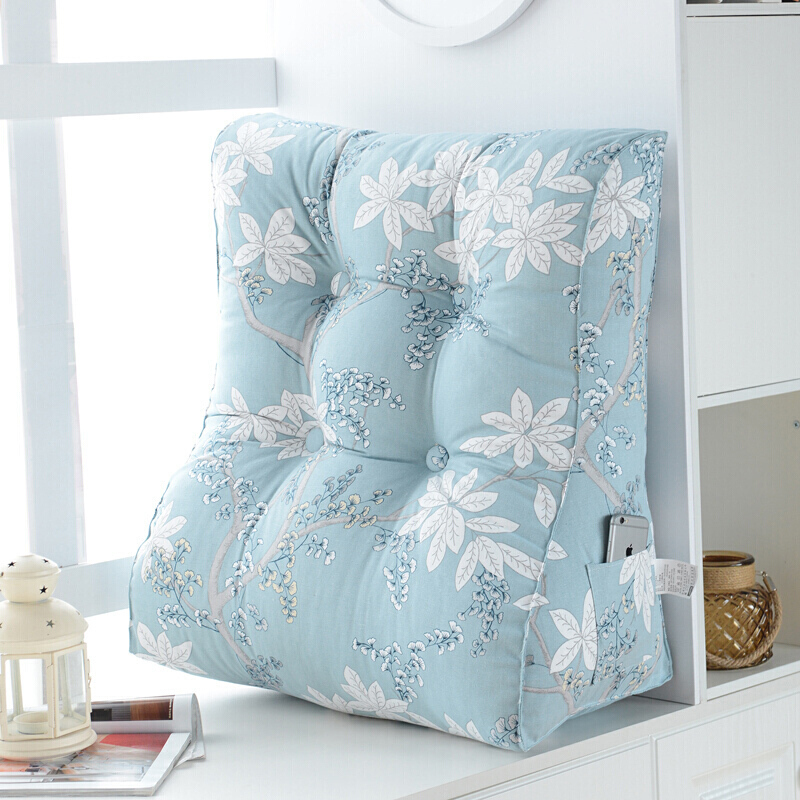 护颈护腰床头大靠背三角沙靠垫床上软靠包办公室腰靠枕可拆洗