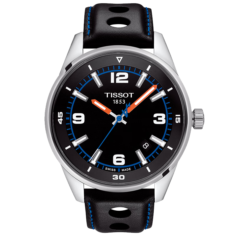 天梭(TISSOT)瑞士手表 阿尔派系列腕表 皮带石英男表T123.610.16.057.00