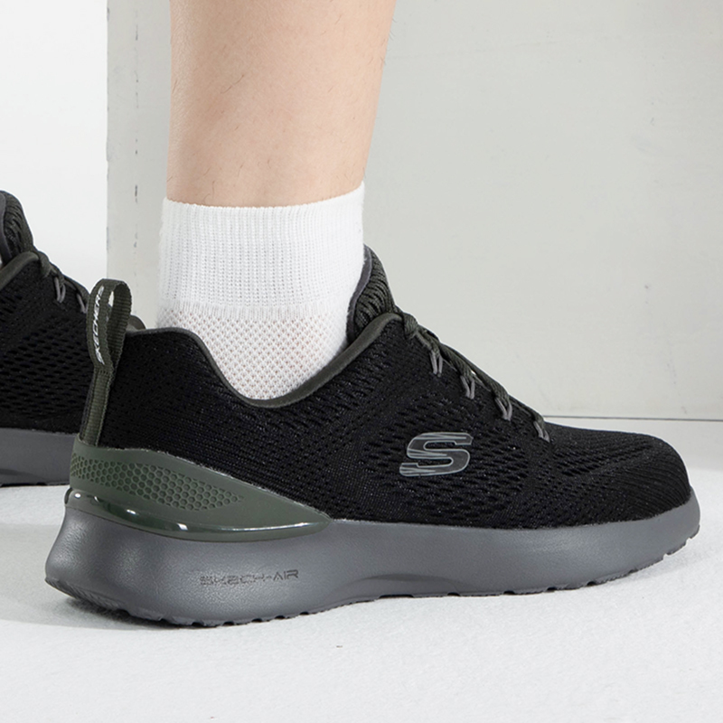 Skechers/斯凯奇男鞋新款网面透气运动鞋轻质缓震休闲鞋232693-BKOL ZP