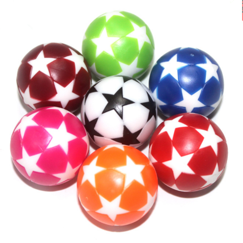5个桌上足球塑料小足球小球专用球配件足球黑白足球玩具
