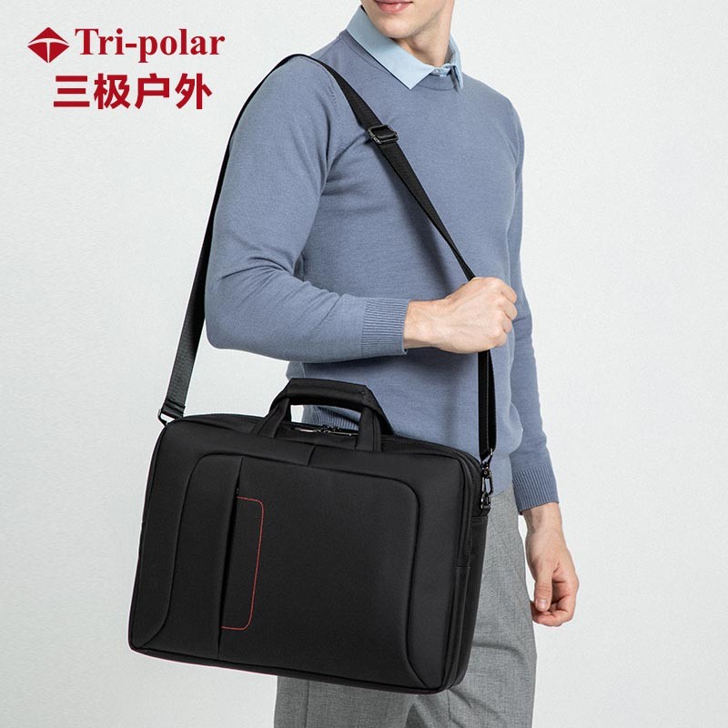 三极户外(Tri-Polar)TP205540*29*11.5cm男士尼龙电脑包高清大图
