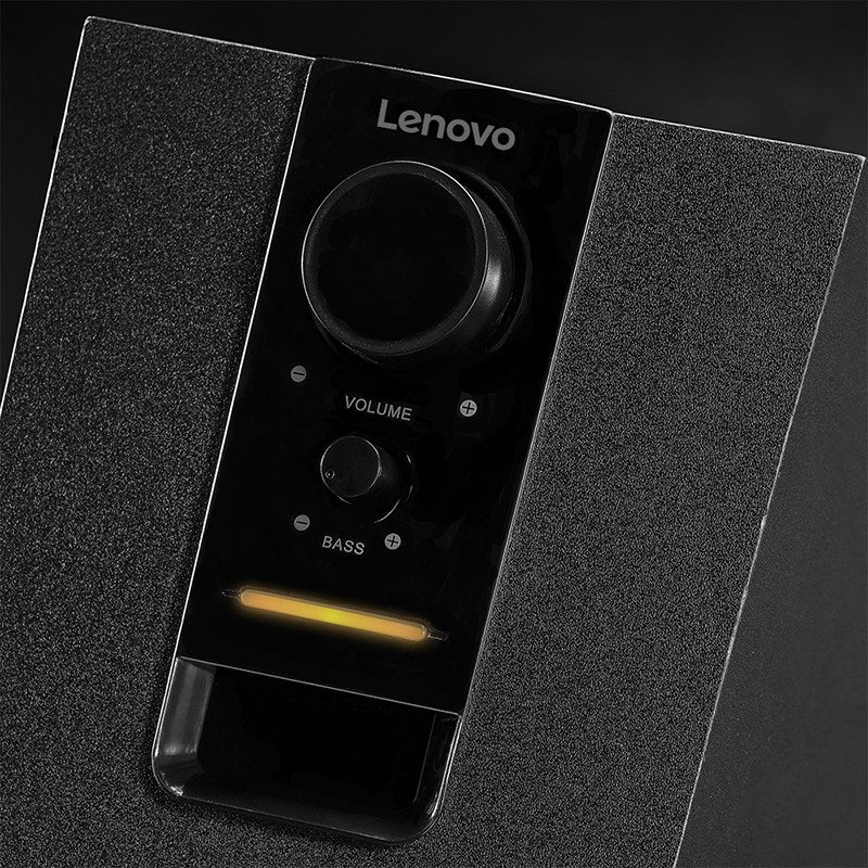 联想(Lenovo) 1630桌面2.1有源音箱多媒体音响 台式机笔记本电脑音箱木质低音炮 黑色