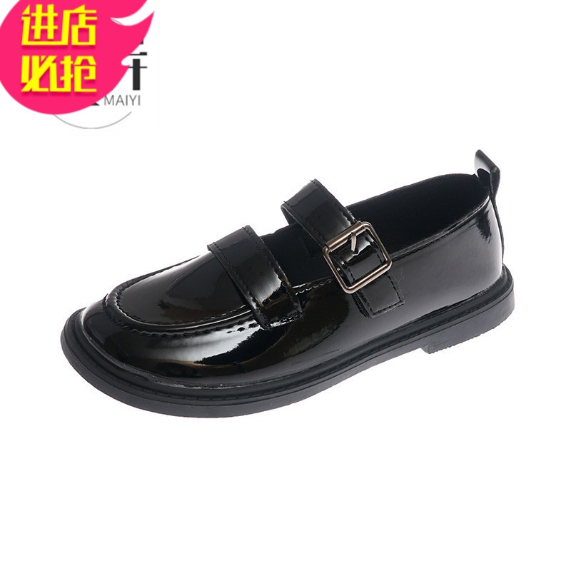 金三志早春小皮鞋女配裙子2021新款日系大头娃娃鞋复古浅口软妹玛丽珍鞋休闲鞋