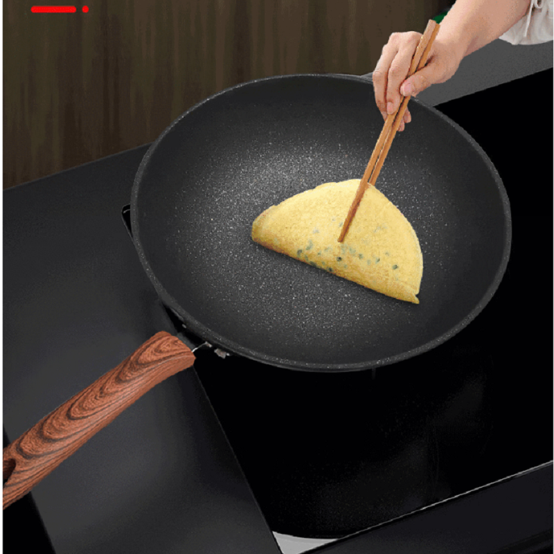 康佳KONKA 不沾麦饭石玻璃盖炒锅30cm KY-CG02M(S)高清大图