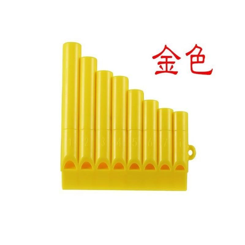 金色 玩具音乐课8管8音芈月传排笛旅游景点儿童乐器 学生排箫塑料乐器
