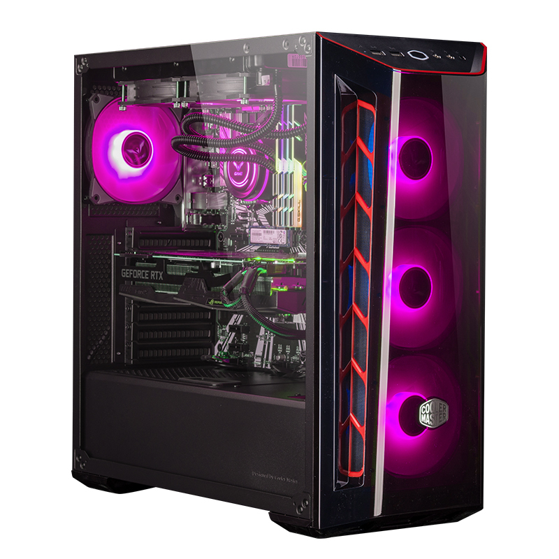 攀升 守护神S2 八核十六线程 i7 10700F/RTX2070 Super高端吃鸡游戏电脑主机 高配台式DIY组装机 水冷电竞网吧直播电脑整机