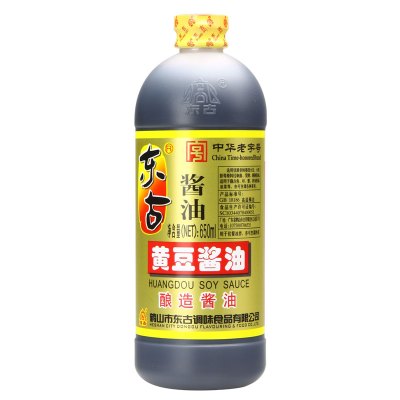东古黄豆酱油650ml 非转基因黄豆 酿造 色泽鲜亮