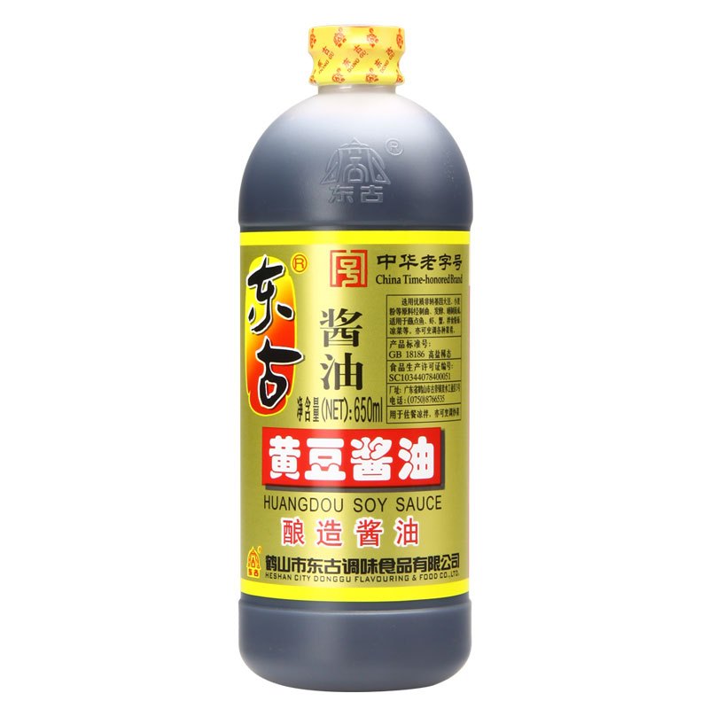 东古黄豆酱油650ml 非转基因黄豆 酿造 色泽鲜亮