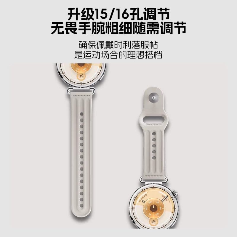 适用华为gt6/5手表高弹力UV表带watchgt反扣圆尾车线款腕带GT4替换带男女款新款智能设备配件iboann图片