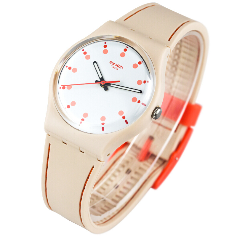 斯沃琪(SWATCH) 手表 色彩密码系列 柔曼的日子 树脂表带 女士腕表GT106