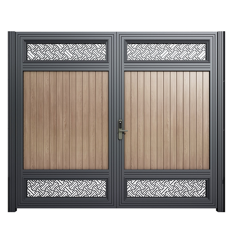 古达定制别墅庭院大门不锈钢铝合金新中式户外单双开进户门定做自建房