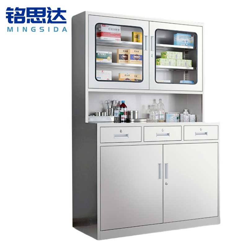 铭思达不锈钢药品柜大号台高清大图