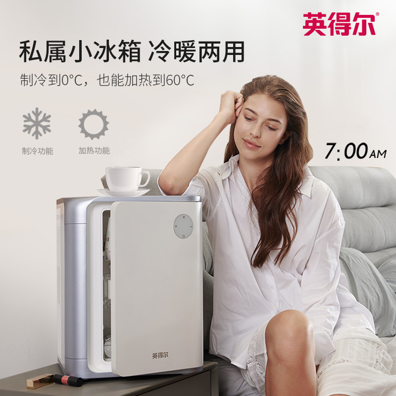 英得尔车载冷暖箱DC20冷藏保温鲜车家两用化妆品宿舍学生小型迷你冰柜