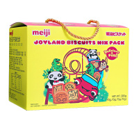 明治(meiji)乐园饼干趣味组合装礼盒280g 新加坡原装进口食品