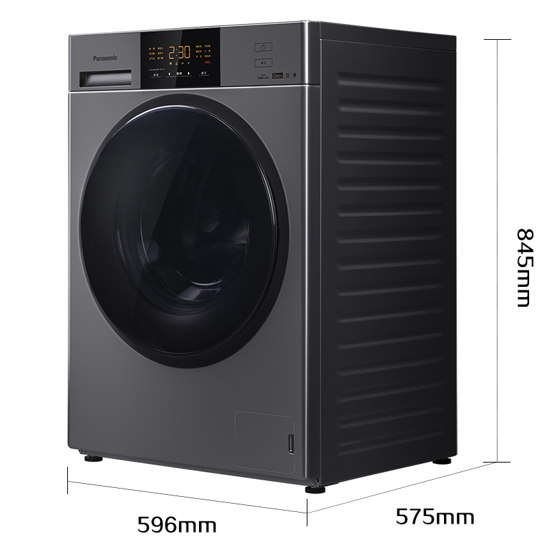 松下(Panasonic)XQG100-E10L 10公斤全自动智能滚筒洗衣机 全触控智慧屏 智能自检 泡沫净技术