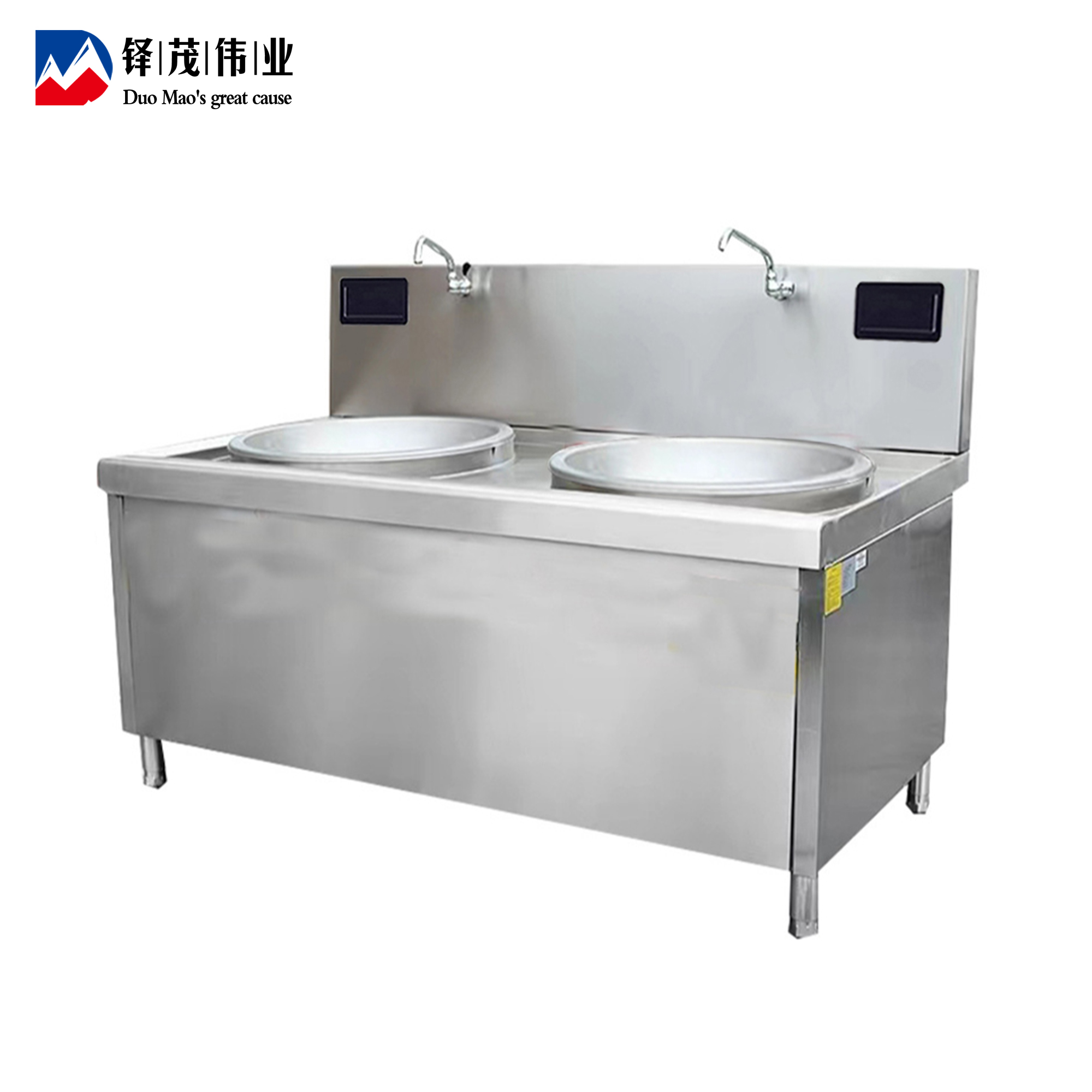铎茂伟业 双头90大锅灶 2200*1250*800+400mm 台高清大图