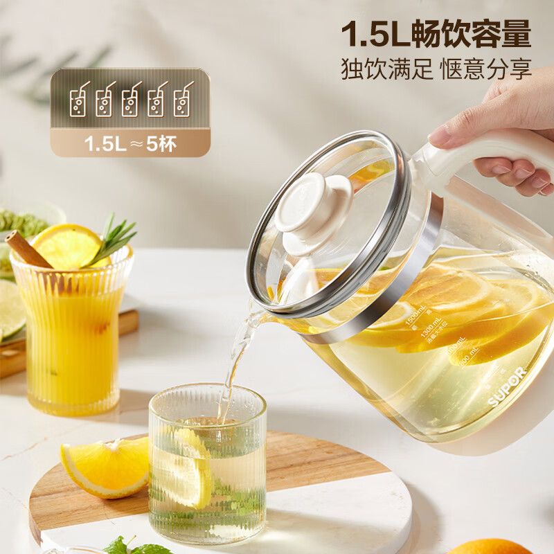 苏泊尔(SUPOR)家用自动断电大容量烧水壶 1.5L SW-15Y22高清大图