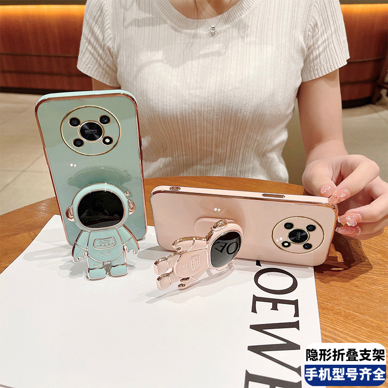 VMONN适用华为荣耀X30手机壳太空人支架宇航员隐形折叠ANY-AN00新款5G全包防摔软胶保护套honorx30亮面高清大图