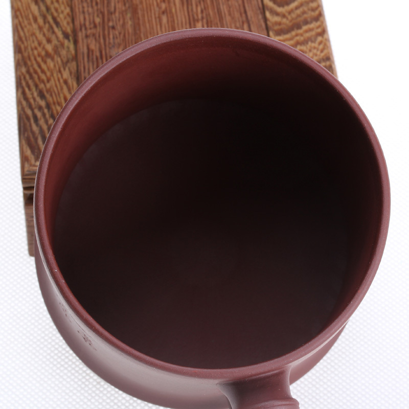 [子冶]高风亮节 圆竹 刻绘 紫砂杯 茶杯 宜兴紫砂壶 手工 茶具正品