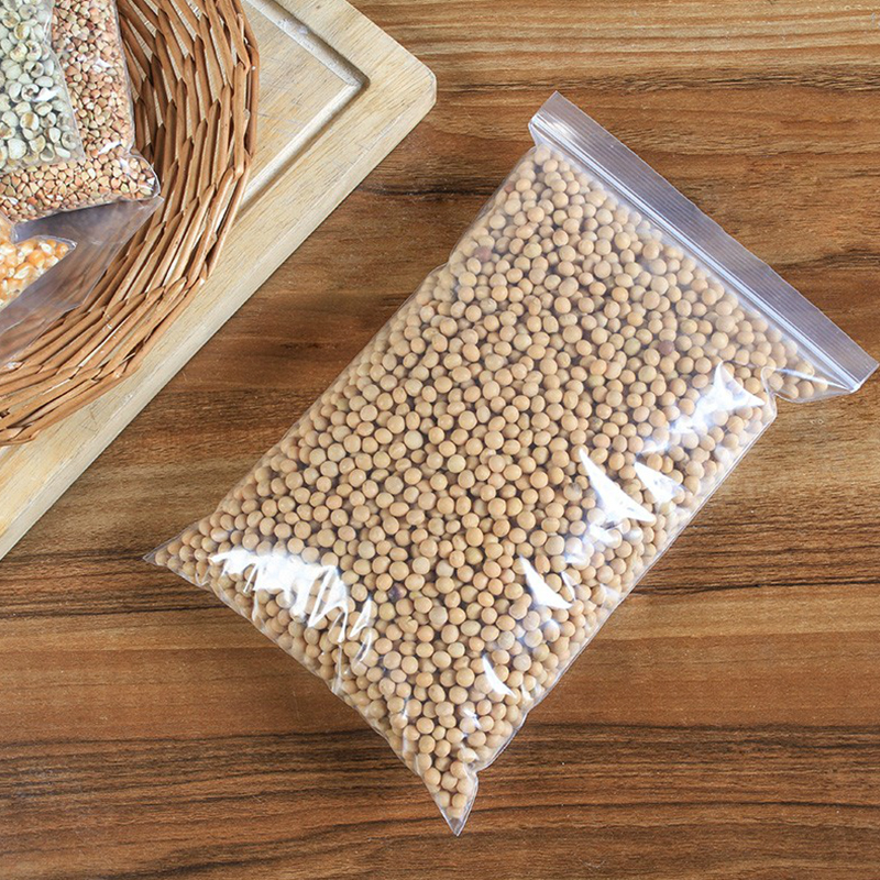 加厚透明自封袋密封口塑料袋小号保鲜收纳食品袋大号包装袋子收纳袋 三维工匠高清大图