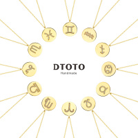 DTOTO [12星座]日韩百搭925银饰品项链锁骨链 银吊坠女