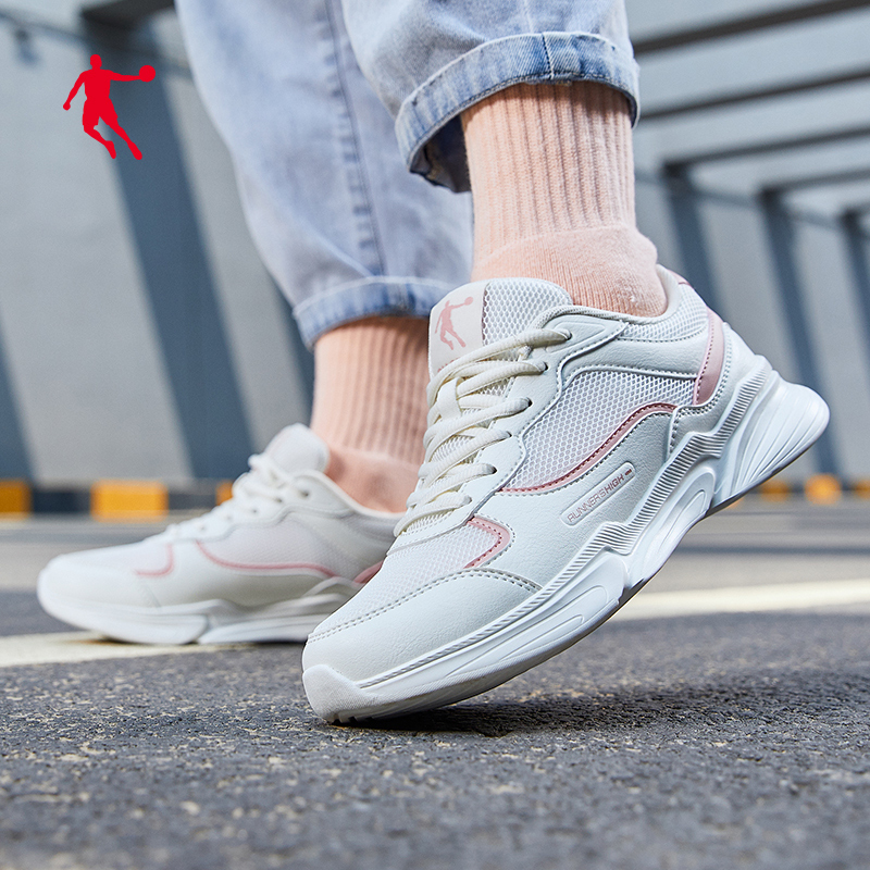 乔丹女鞋运动鞋新款跑步鞋复古透气网鞋跑鞋网面休闲鞋女xm3690230