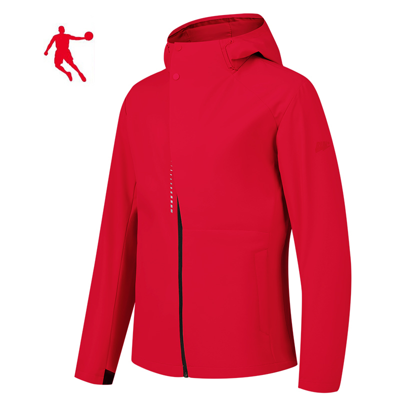 乔丹 夹克风衣 梭织风衣 男上衣 KFD43221307 男款 件(番茄红 XL)