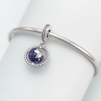 Pandora潘多拉 925银串饰旋转地球925串珠 798021CZ