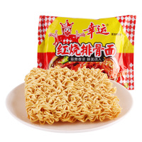 幸运方便面红烧排骨面整箱60g*30袋儿时怀旧零食品泡面干吃干脆面