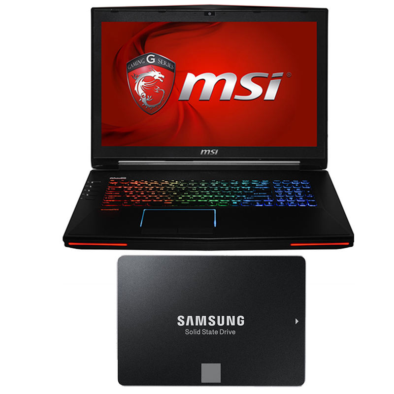 套餐微星msigt72vr6rd082xcn游戏笔记本电脑i76700hq128g1t固态硬盘