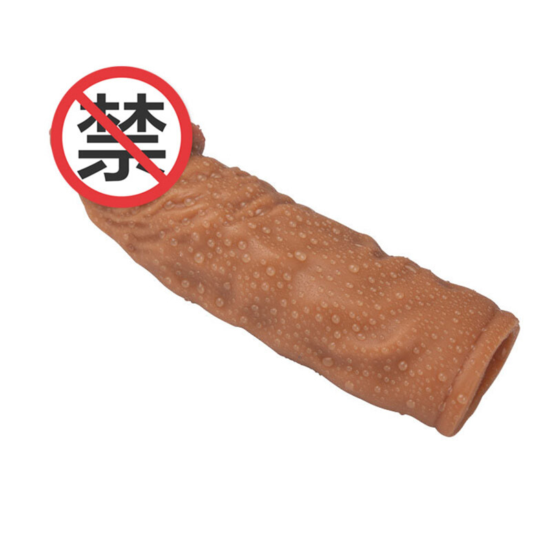 云曼 液态狼牙套 男用器具加长加粗茎套环锁精套液体柔软仿真套阳具套成人情趣性用品 液态硅胶套(单口短款)高清大图