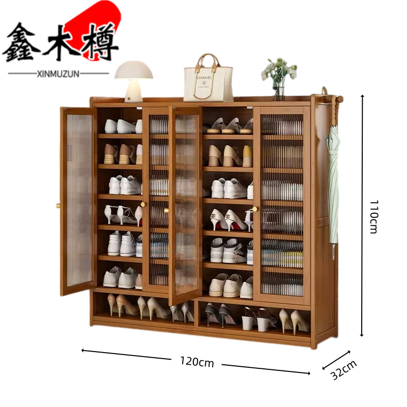 鑫木樽鞋柜32*110cm个高清大图