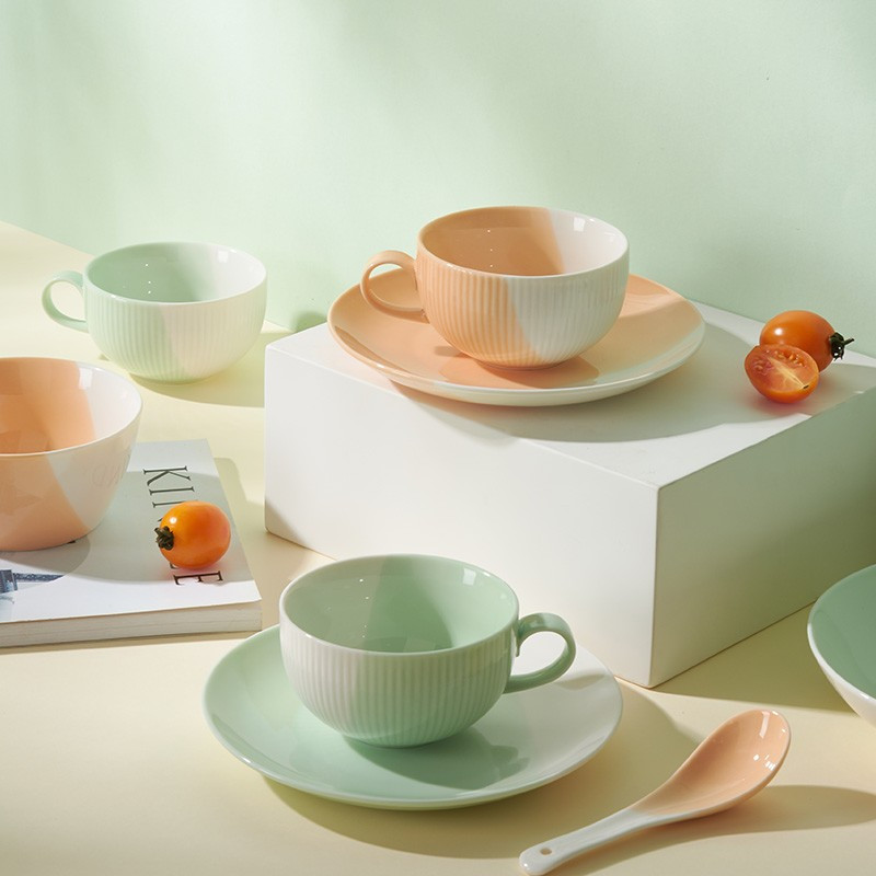 多样屋tayohya悠活高温色釉中餐具16件套lx