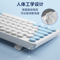 爱国者AK200有线键盘鼠标键鼠套装天空蓝 潮感颜值游戏办公专用USB打字台式家用商务适用联想戴尔笔记本外接
