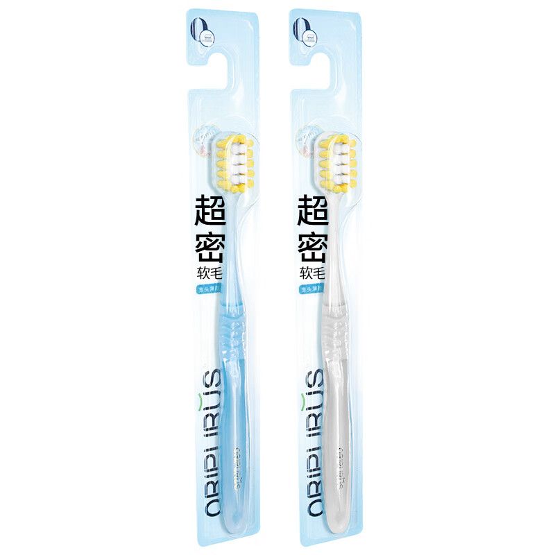 奥朴兰诗 宽头薄款口腔护理软毛 2支装 牙刷 2.00 支/组 (计价单位:组)高清大图