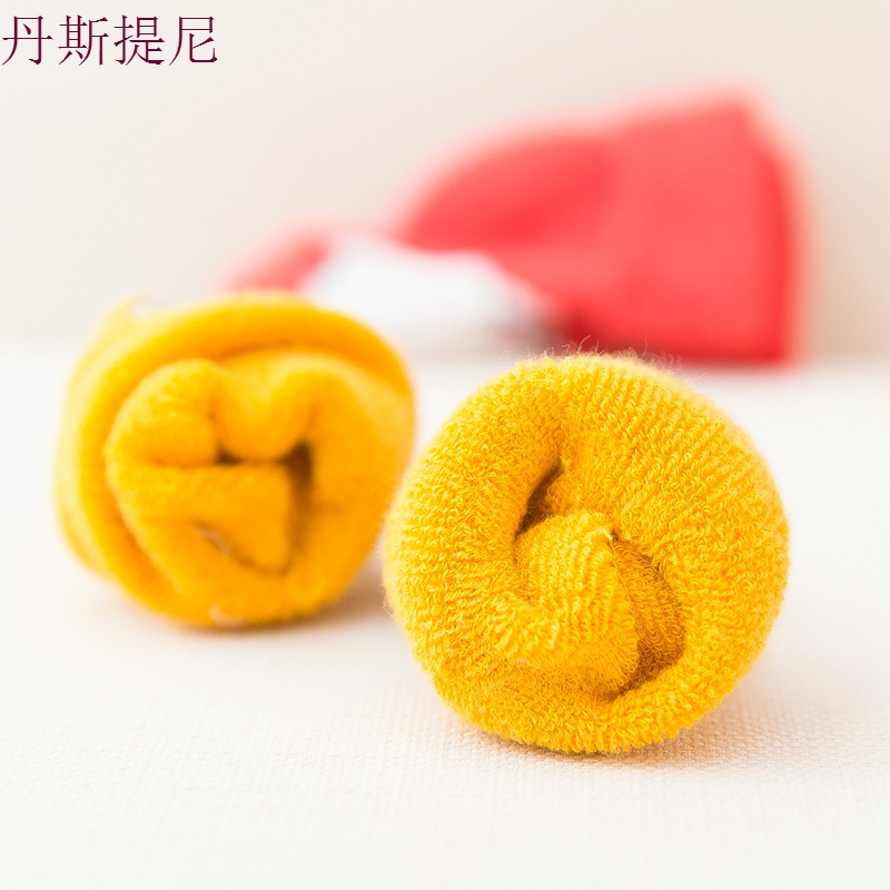 婴儿宝宝袜子秋冬加厚松口纯棉新生儿长筒袜男童0-1岁3-6-12个月