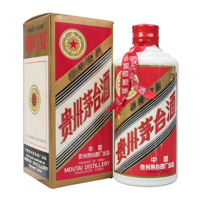 贵州茅台酒 五星/飞天 红皮 1991年 53度 500ml 收藏白酒 陈年老酒