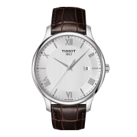 天梭(TISSOT)手表 俊雅系列男士手表皮带时尚商务休闲防水石英表 男 T063.610.16.038.00