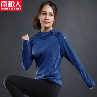 南极人健身衣女跑步运动服吸汗快干透气篮球训练春秋连帽情侣外套 XL NJR-6803外套蓝色