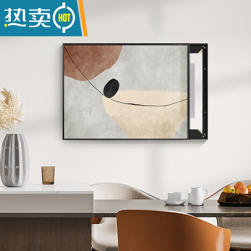 敬平几何色块电表箱装饰画抽象免打孔高端配电箱遮挡电闸箱可定制挂画装饰画高清大图