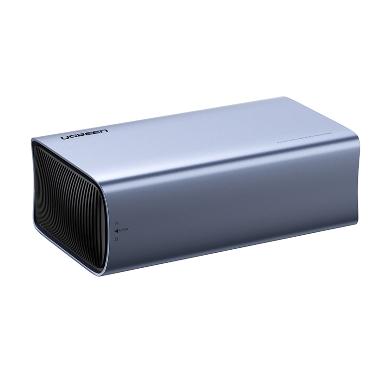 绿联CM249 USB-C3.0双盘位磁盘阵列盒 深空灰 60532