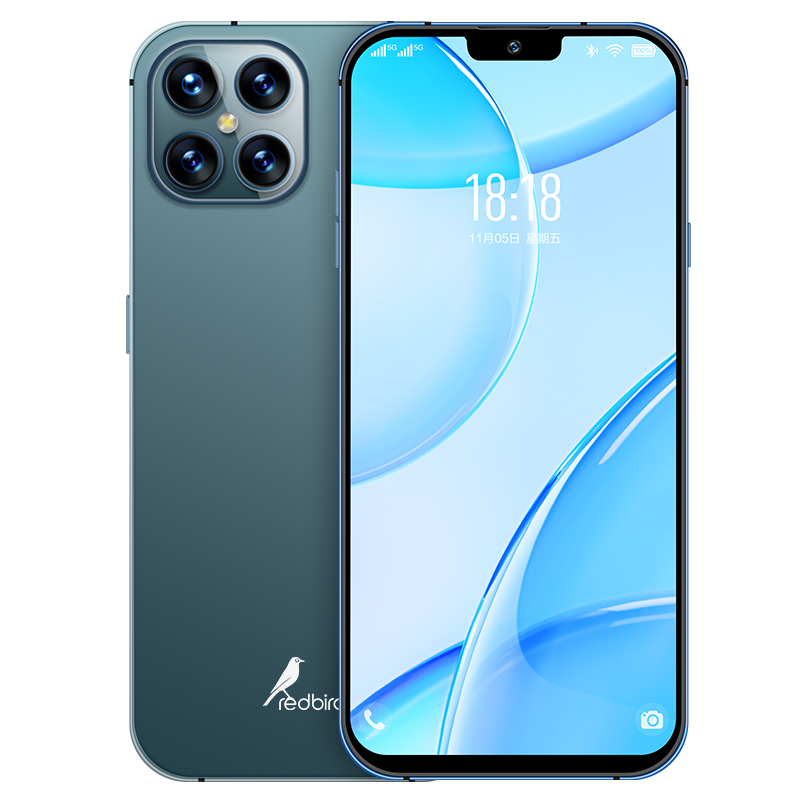 红鸟13max深海蓝刘海屏64g百元智能手机便宜货学生价备用游戏安卓手机