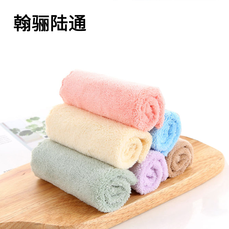 翰骊陆通 涤棉切边小方巾擦车巾擦试布 颜色可选 30cm*30cm 条高清大图