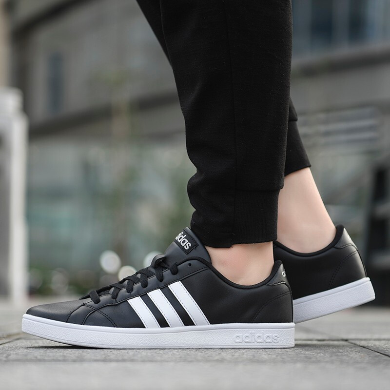 adidas阿迪达斯板鞋男鞋透气黑色休闲鞋运动鞋b74445d