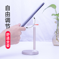 火豹手机支架桌面支夹懒人便携iPd平板电脑升降托架办公室mii自拍可爱家用可调节高度床 双折叠-炫酷黑[手机/平板手机座