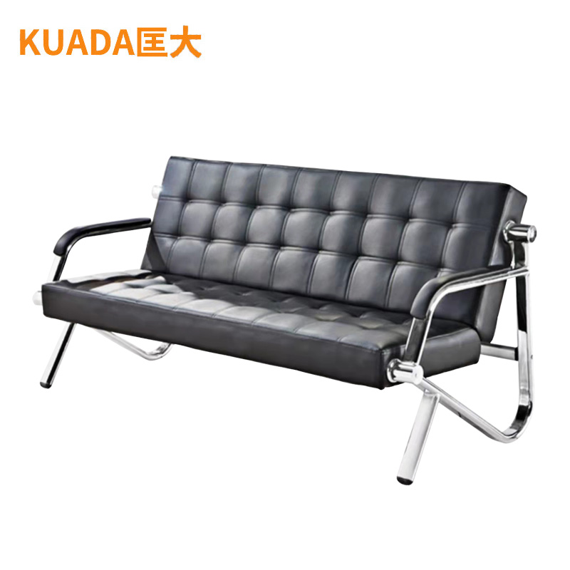 匡大 办公沙发 皮艺沙发 办公室接待沙发 西皮 三人位 KDT810高清大图