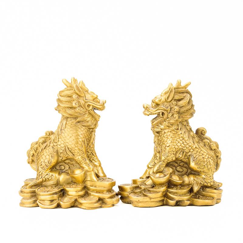 家柏饰(CORATED)铜护宝摆件一对小号 客厅电视柜家居装饰品高清大图