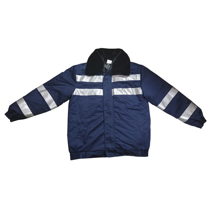 瀚乐邦 高可视性警示服皮短大衣 175# 件高清大图