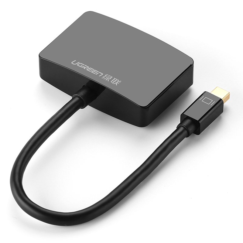绿联10439 Mini DP转HDMI/VGA转换器线